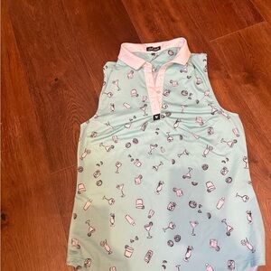 Bad Birdie golf sleeveless polo